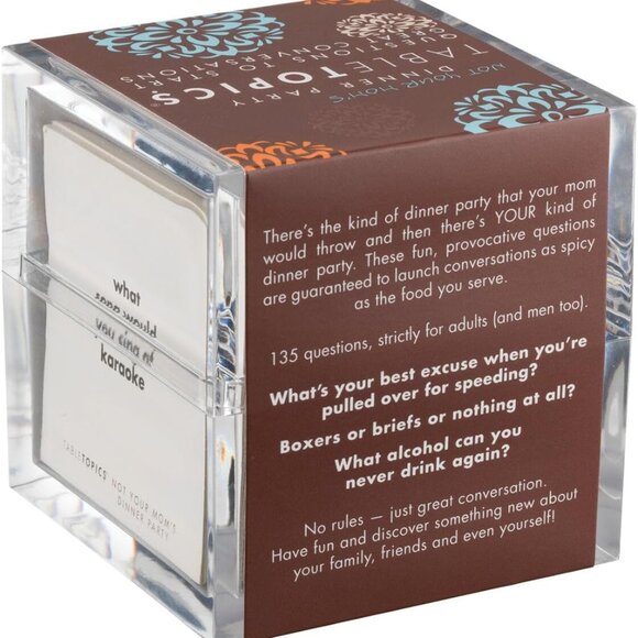 TableTopics Not Your Mom’s Dinner Party Conversation Cards for Adults - Picture 2 of 6